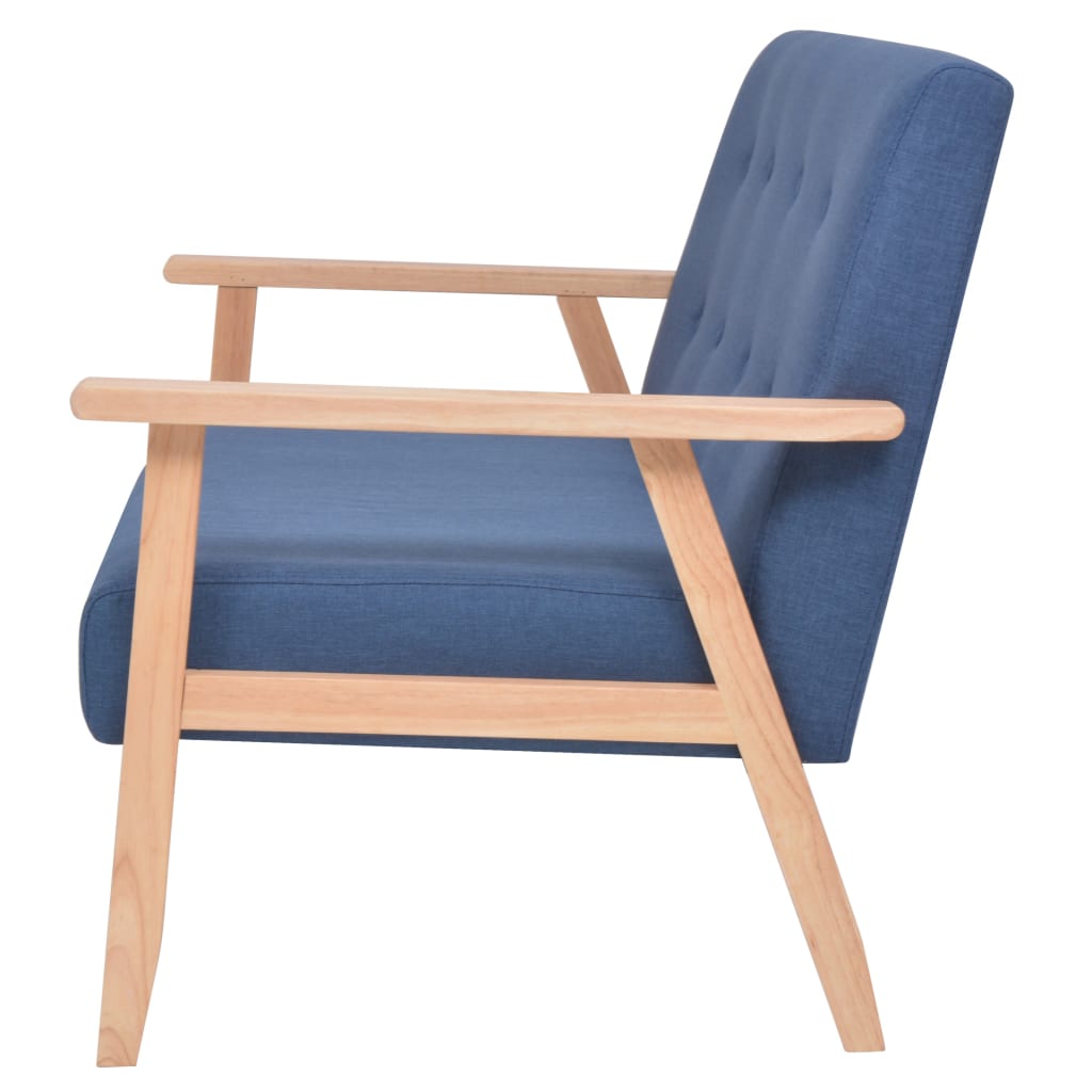 NNEVL 2-Seater Sofa Fabric Blue-2