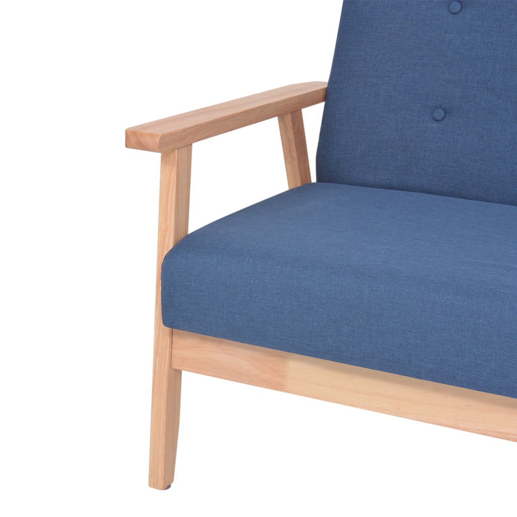 NNEVL 2-Seater Sofa Fabric Blue-3