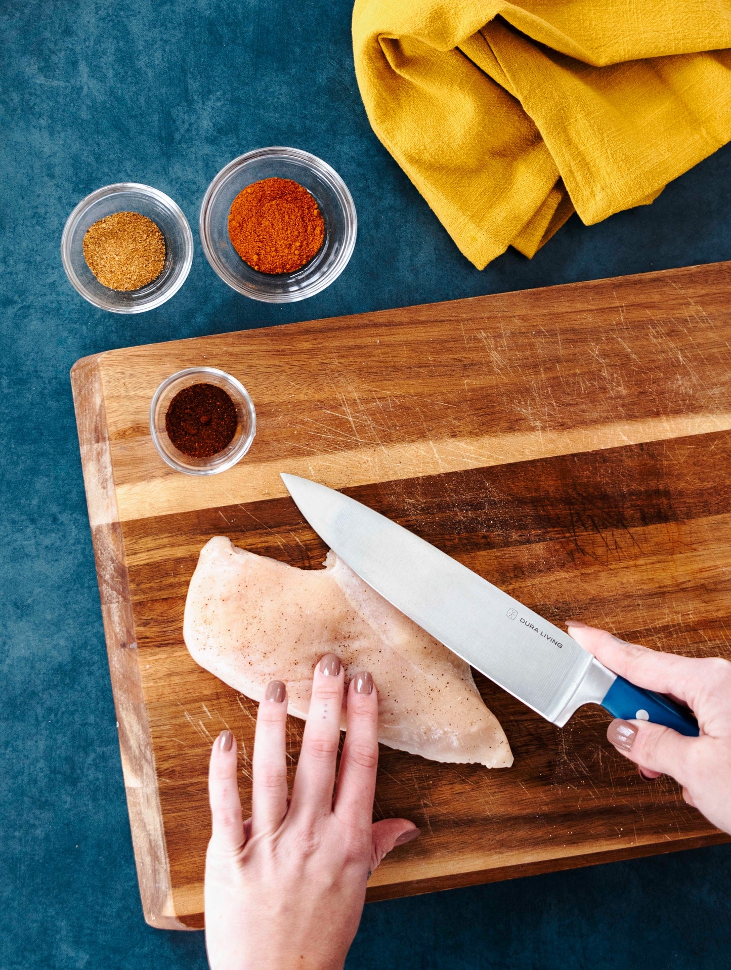 Superior 4 Piece Kitchen Knife set - Royal Blue-4