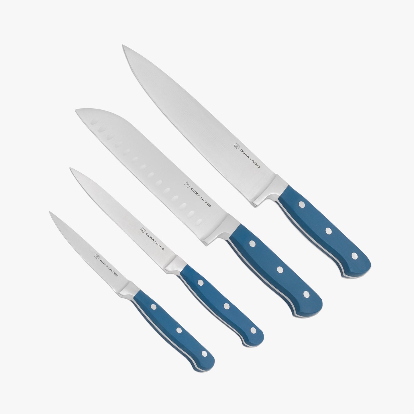 Superior 4 Piece Kitchen Knife set - Royal Blue-0