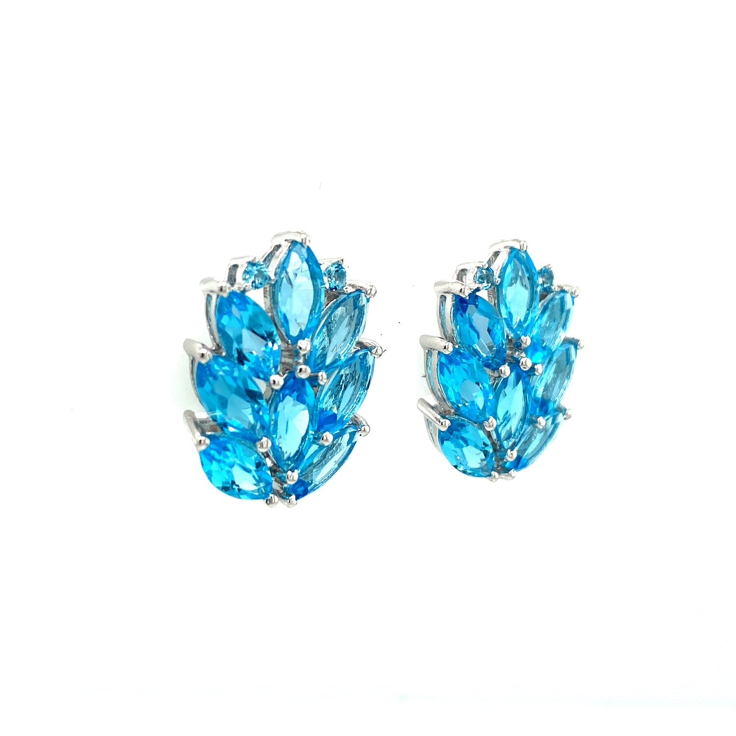 Blue Topaz Earring in .925 Sterling Silver - KST 52507-1