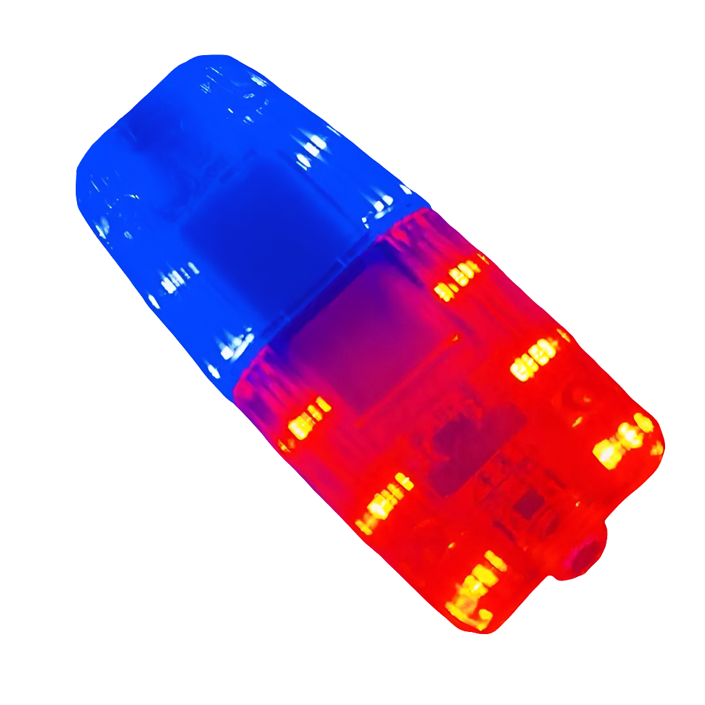 Red Blue LED Strobe Traffic Warning Signal Light USB Rechargeable Warning Light Police Shoulder Flashlight Safety Strobe Lamp