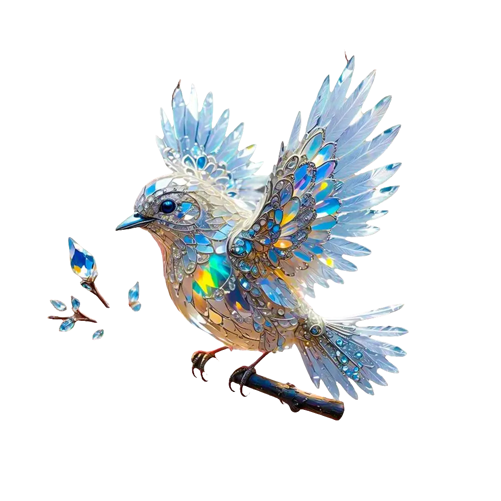 Acrylic Bird Hanging Pendant for Festive Home Decor
