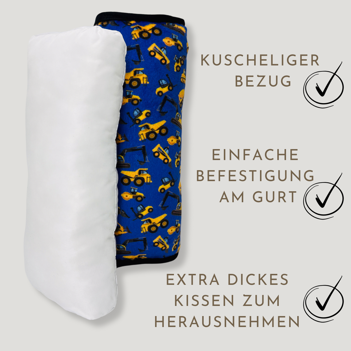 Auto Schlafkissen Baufahrzeuge-3