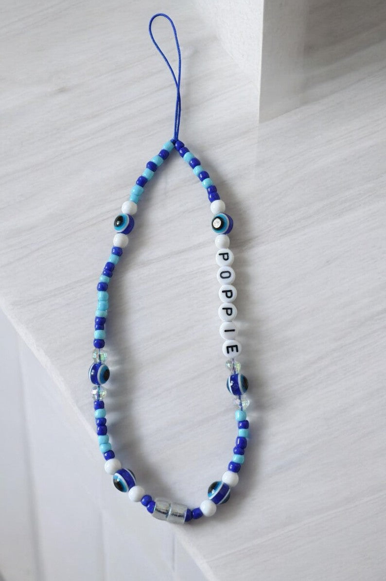 Blue Eye Phone Charm Strap-0