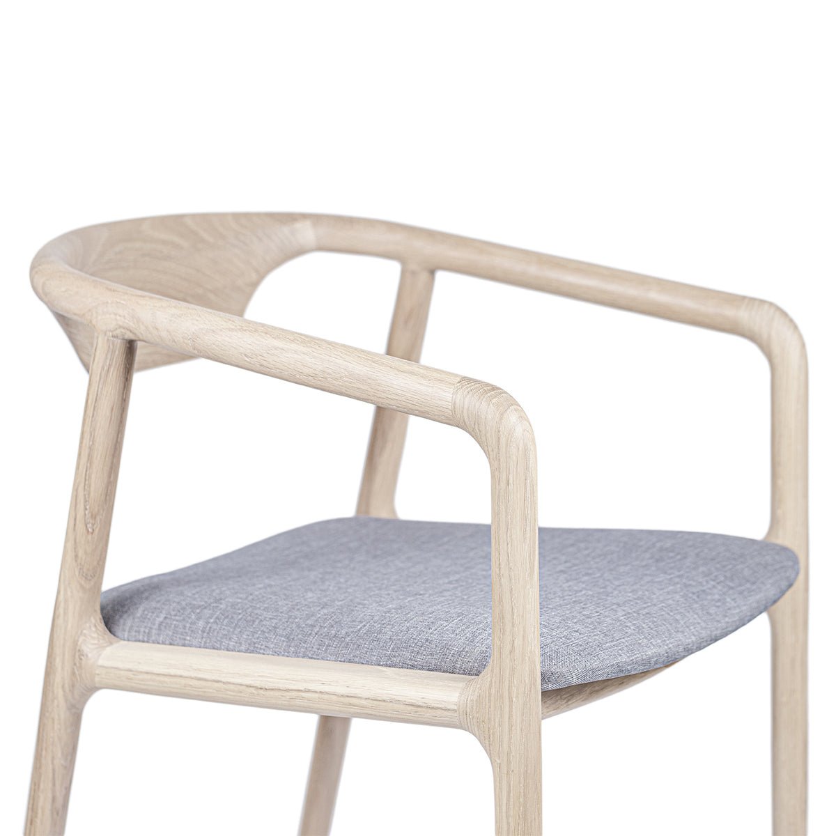 Stuhl mit Lehne, Eiche, Naturoptik-0