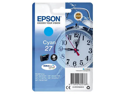 EPSON 27 / T2702 Cyan Druckerpatrone – Brillante Farbdrucke & hohe Leistung-0