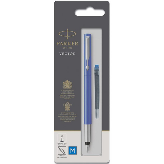 PARKER Füller VECTOR Blau M Blau Blister (S0881011) (S0881011)
