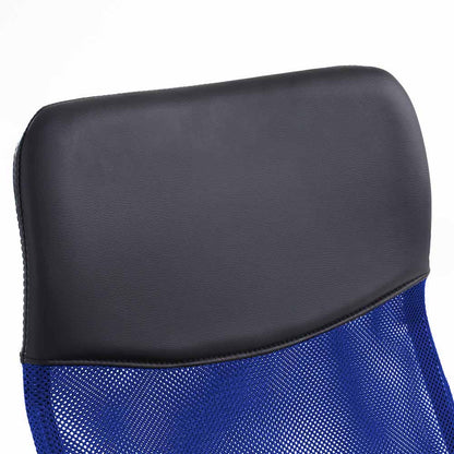 Ergonomic office chair with raised back - blue-2