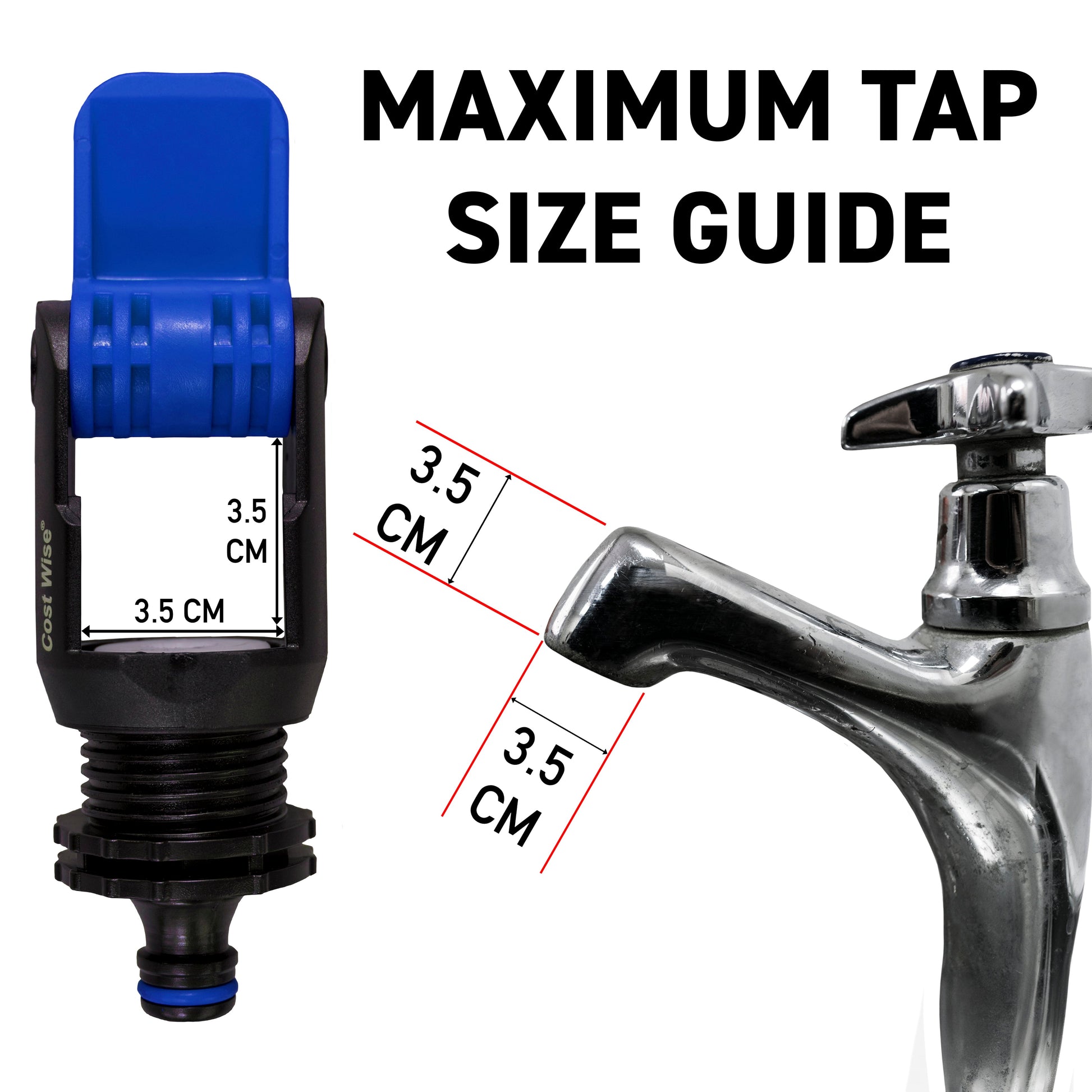 Blue Costwise Kitchen Tap Adapter-1