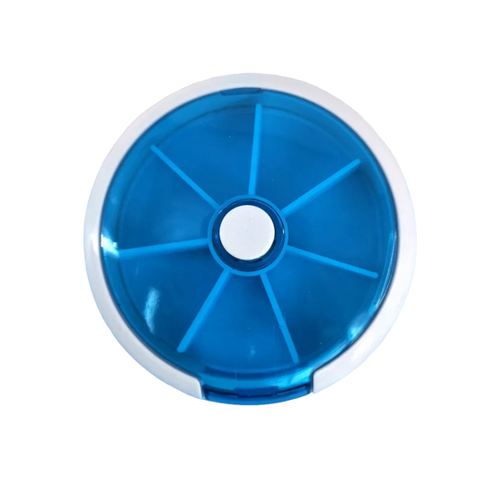 Mini Portable Rotating Weekly Pill Organizer for Travel