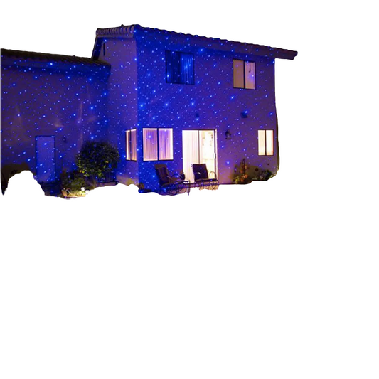 Outdoor Laser Projector LED Christmas Lights for Garden Lawn Yard Decoration Dynamic Single Blue Laser Dots New Year Eve' Light