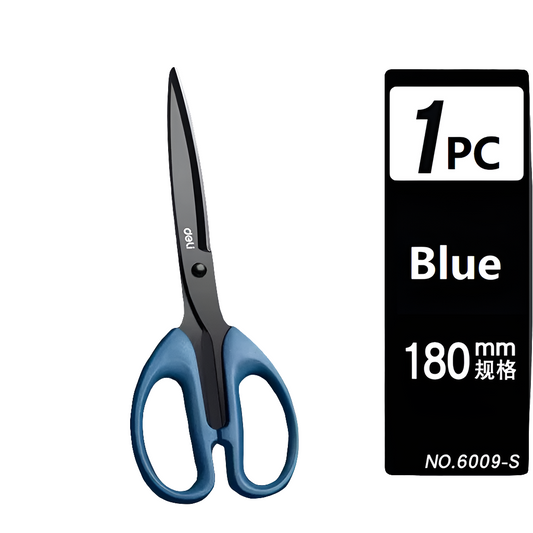 deli Sewing Scissors Shapes Crafts Stuff, 2Cr13 Stainless Non-Stick Finger Friendly Purpose Cutter Children School Stationery