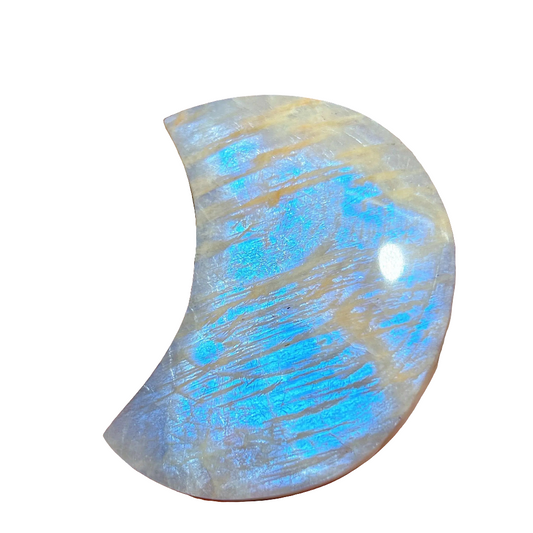 High Quality Natural Crystal Moonstone WIth Sunstone Moon Blue Gemstones Healing Polished Mineral Energy Home Decorations Gift