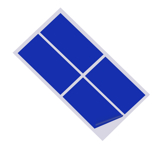 Briliiant Blue Gloss 100x200mm Vinyl Wall Tile Stickers Kitchen & Bathroom Transfers