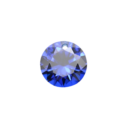 With Hole Synthetic Spinel Stone 152# 149#Green 106# 113# 108# blue Spinel Round Shape Brilliant Cut  For Jewelry