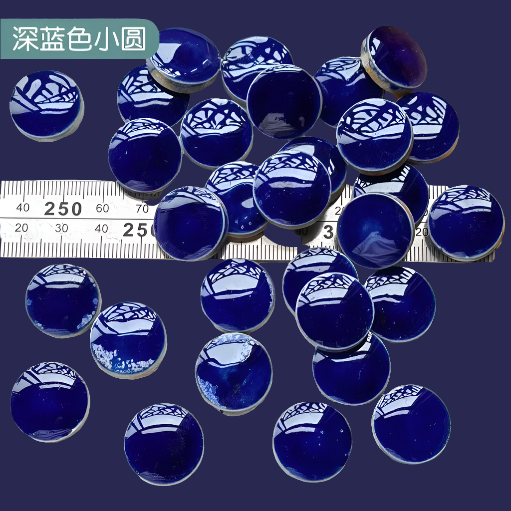 Handmade ceramic mosaic raw material package mixed color blue and white porcelain fragments mosaic irregular mosaic patch