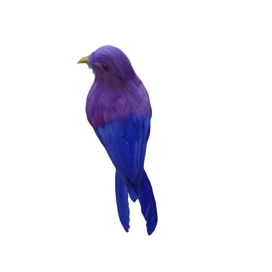 about 12cm simulation purple&blue bird hard model prop polyethylene&feathers bird,handicraft home garden decoration gift s1074