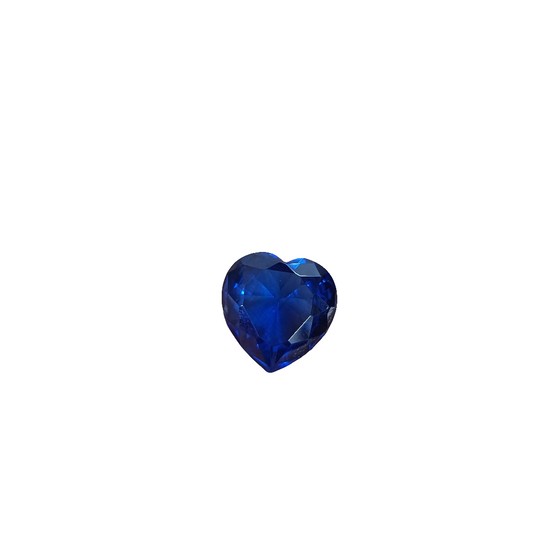 20x20mm Crystal Sapphire love ring face Royal blue cut ring main stone violet light turns red