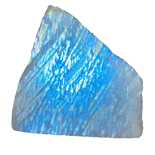 Natural Crystal Green Moonstone Slab Slice Blue Flash Pattern Mineral Gemstone High Quality Home Garden Decoration Precious Gift