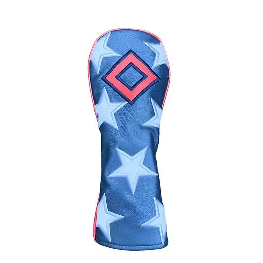 Luxury Edition Blue Star PU Head Covers: Bestseller for Golf Clubs - Woods, Fairway Woods, Hybrids. Various Models Now