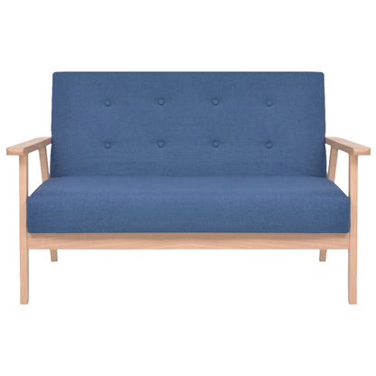 NNEVL 2-Seater Sofa Fabric Blue