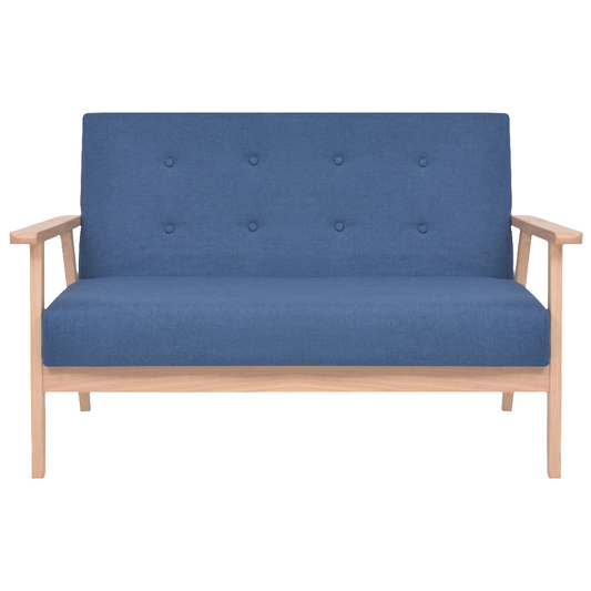 NNEVL 2-Seater Sofa Fabric Blue
