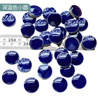 Handmade ceramic mosaic raw material package mixed color blue and white porcelain fragments mosaic irregular mosaic patch