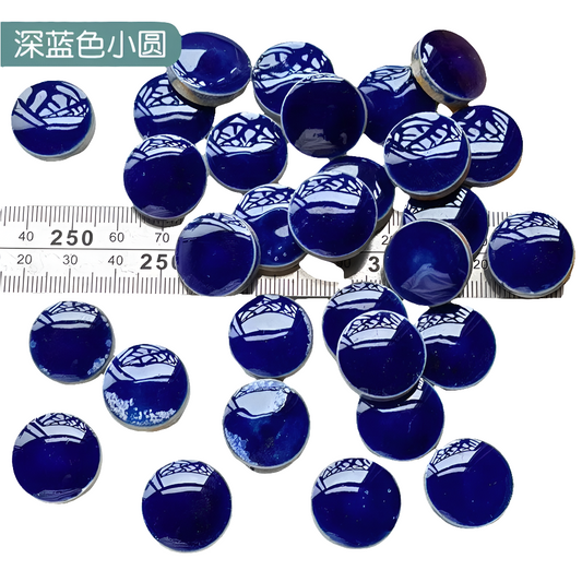 Handmade ceramic mosaic raw material package mixed color blue and white porcelain fragments mosaic irregular mosaic patch
