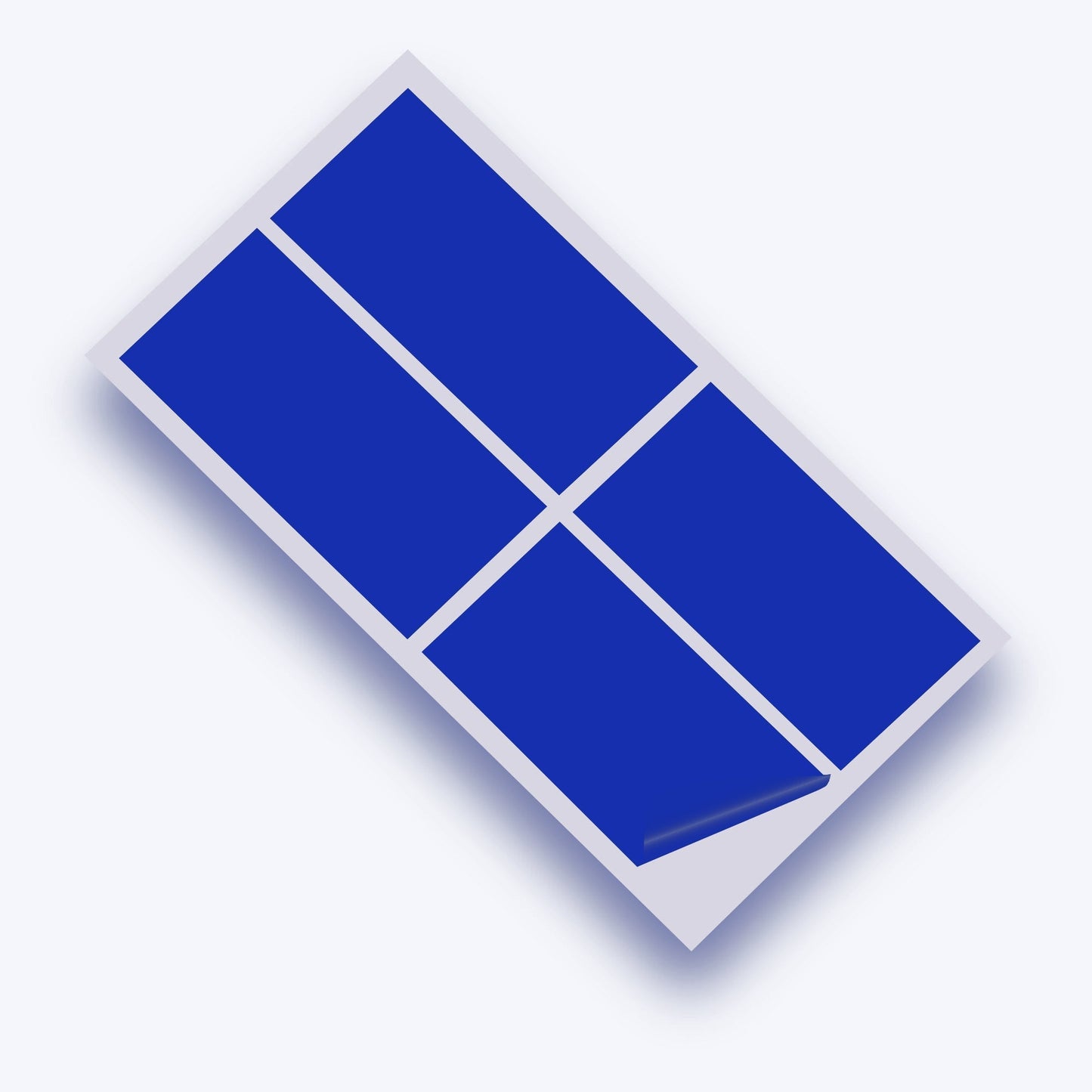 Briliiant Blue Gloss 100x200mm Vinyl Wall Tile Stickers Kitchen & Bathroom Transfers-0